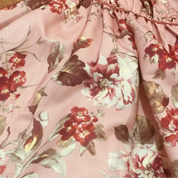 Beulah Style Floral Puff Sleeve Mini Dress large Kawaii - Picture 2 of 5